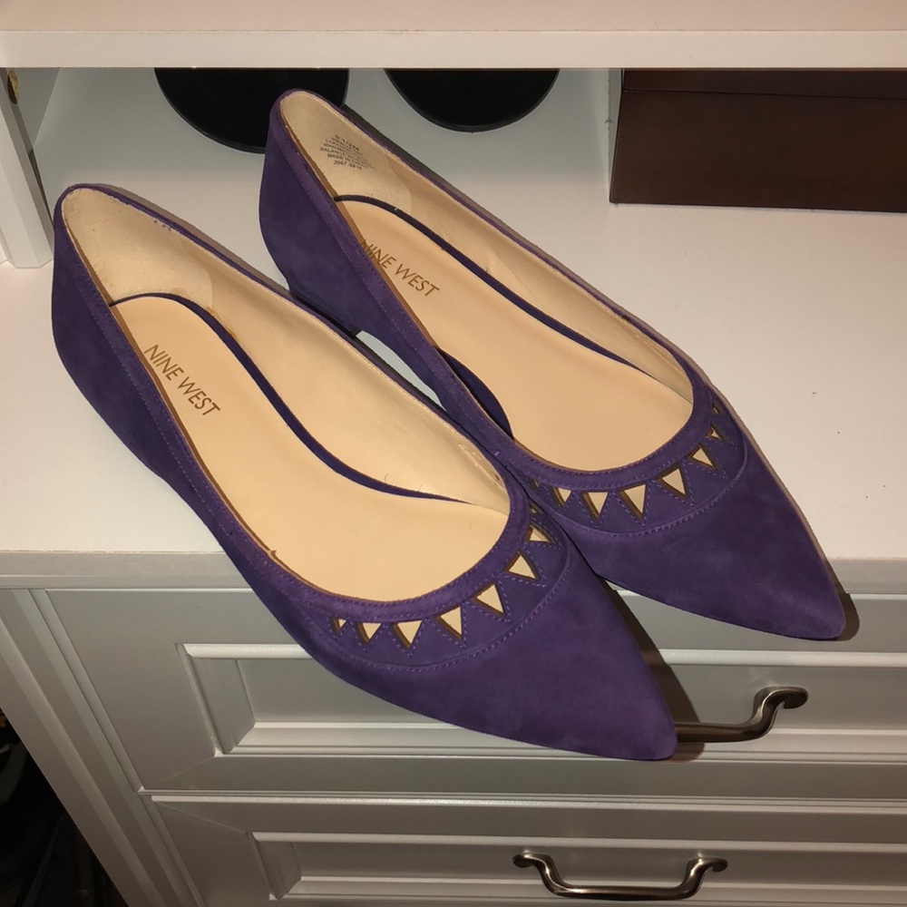 NWOT Purple Nine West Flats
